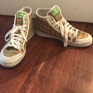 Green Plaid Adidas